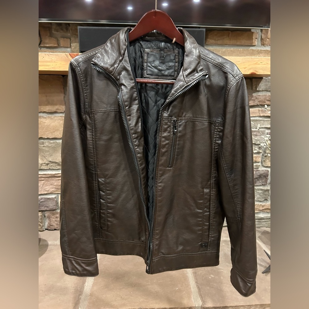 Calvin Klein Lambskin Leather Jacket